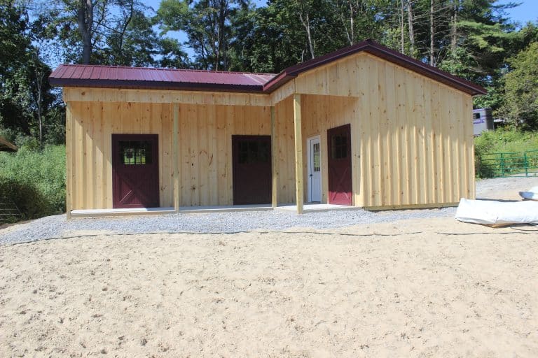 12x36 shed row barn in greenfield center ny 6