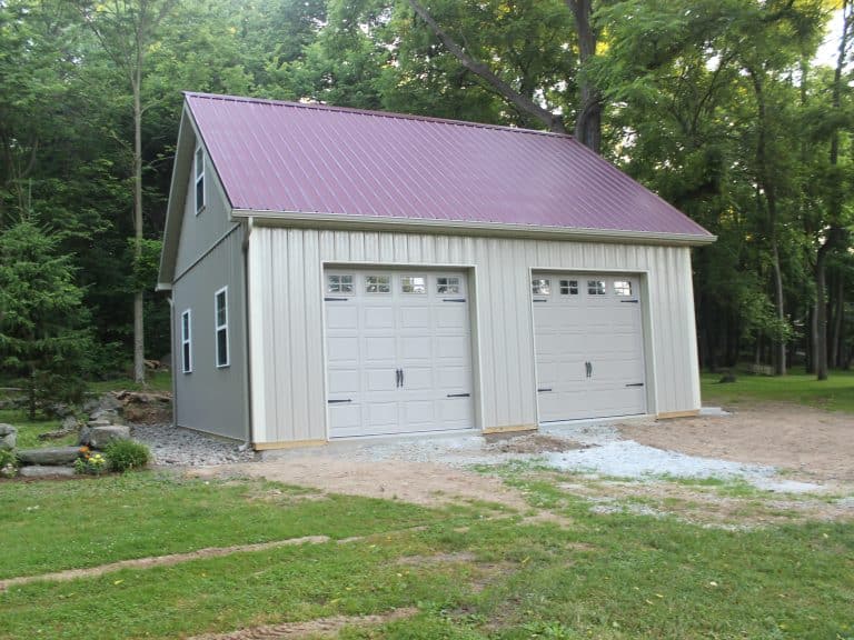 2-car garage with attic in the woods of pa for sale