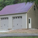 door and garage openings on a 2-car garage with attic for sale in middletown pa