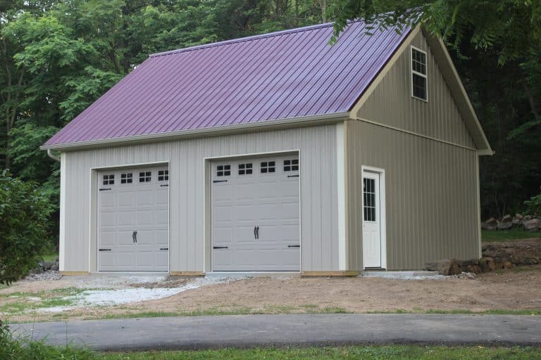 door and garage openings on a 2-car garage with attic for sale in middletown pa