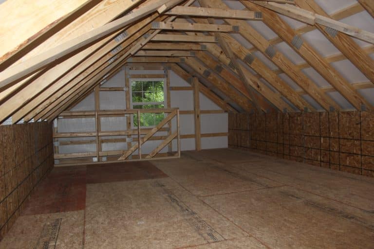 attic upstairs of the 2-car garage for sale in middletown pa
