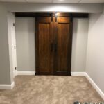 finished interior barn door