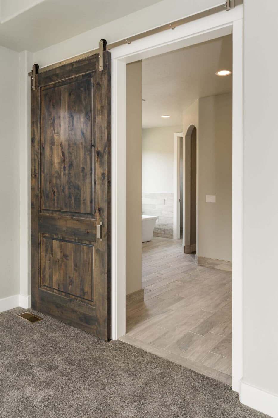 rustic vintage sliding barn door
