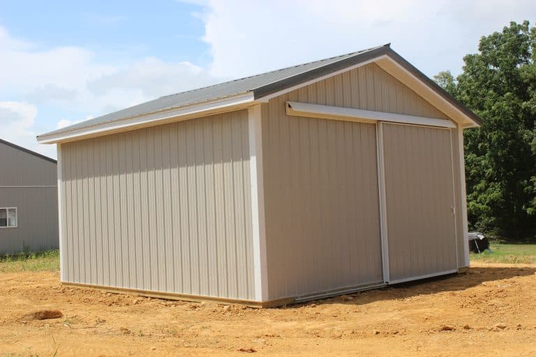 20x20 pole barn with slider door in carlisle pa 9