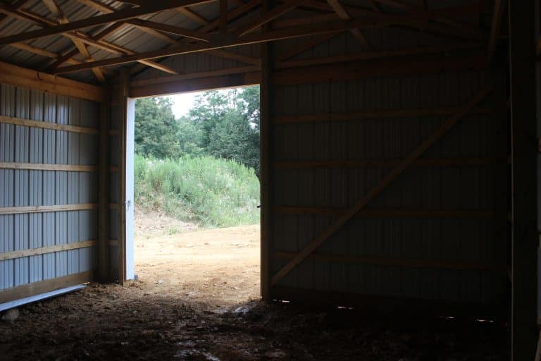 interior of a 20x20 shed for sale in carlisle pa