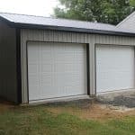 tan and white 20x24 2-car garage for sale in north east md