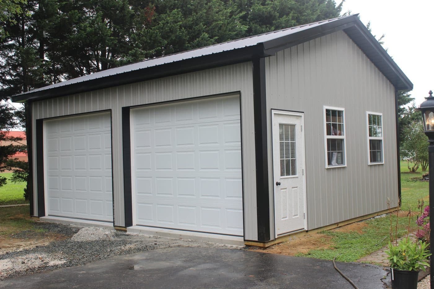 20x24 2-Car Garage Kit | New Holland Supply LLC, image size:1400x933
