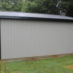 sideview of a 20x24 2-car garage for sale in north east md