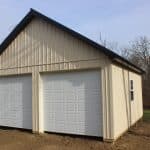 front of a 2-car 24x24 garage with attic for sale in glenmoore pa