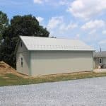 back of a 24x34 2-car garage with attic for sale in manheim pa