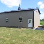 sideview of a 24x40 workshop for sale in pa