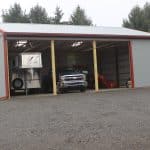 front of a 30x40 open storage for sale in sunbury pa
