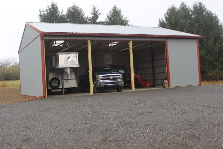 front of a 30x40 open storage for sale in sunbury pa