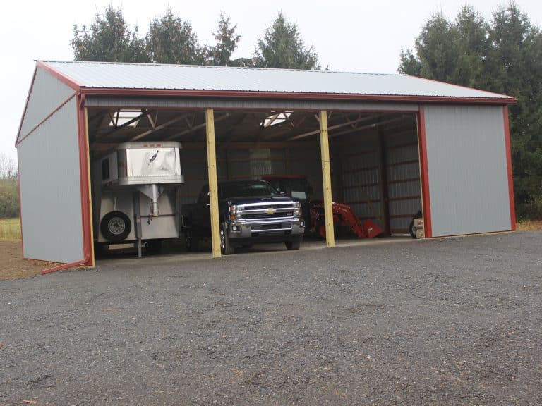 front of a 30x40 open storage for sale in sunbury pa