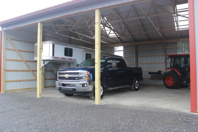 truck under a 30x40 open storage unit for sale in sunbury pa