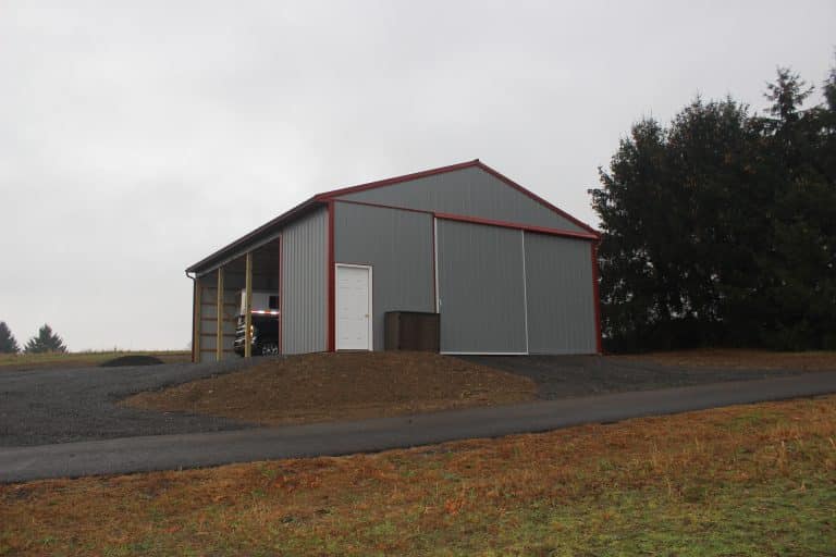 red and grey 30x40 open storage for sale in sunbury pa