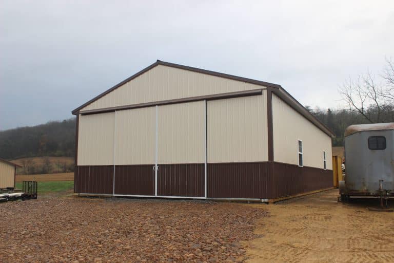 double sliding doors on a 30x52 warehouse for sale in selinsgrove pa