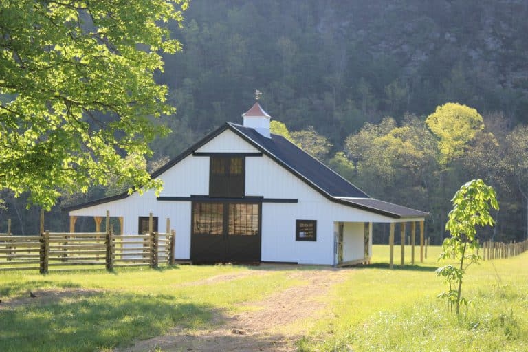 36x36 horse barn with attic olt in capon bridge wv 126