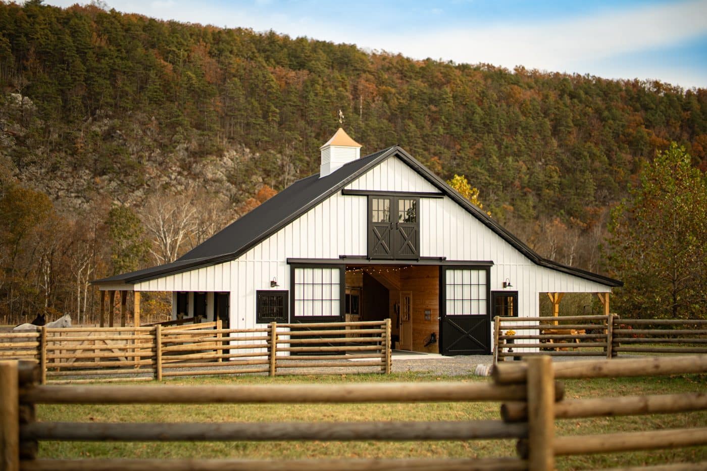 36x36 Horse Barn with Attic & OLT in Capon Bridge, WV | New Holland ...