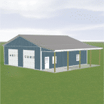 36x40 2-car garage with lt kit