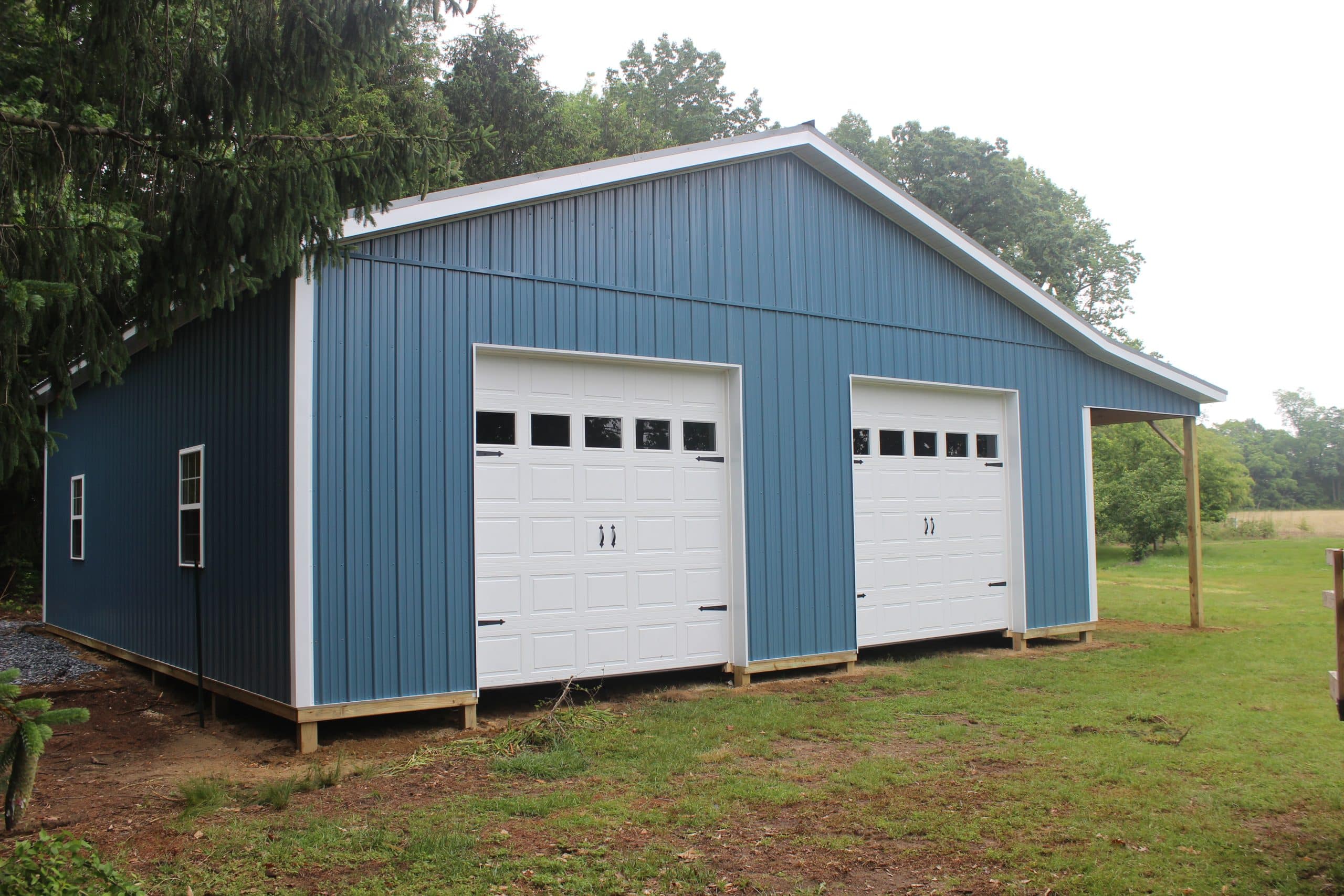 36x40 2-Car Garage with LT Kit | New Holland Supply LLC