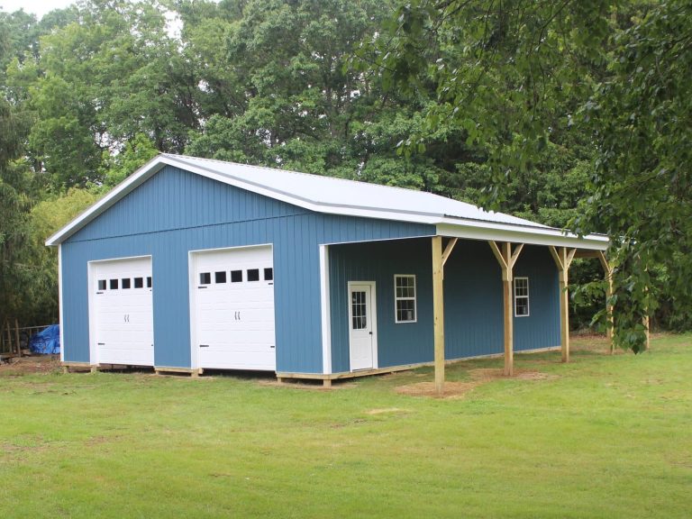 36x40 2-Car Garage with LT Kit