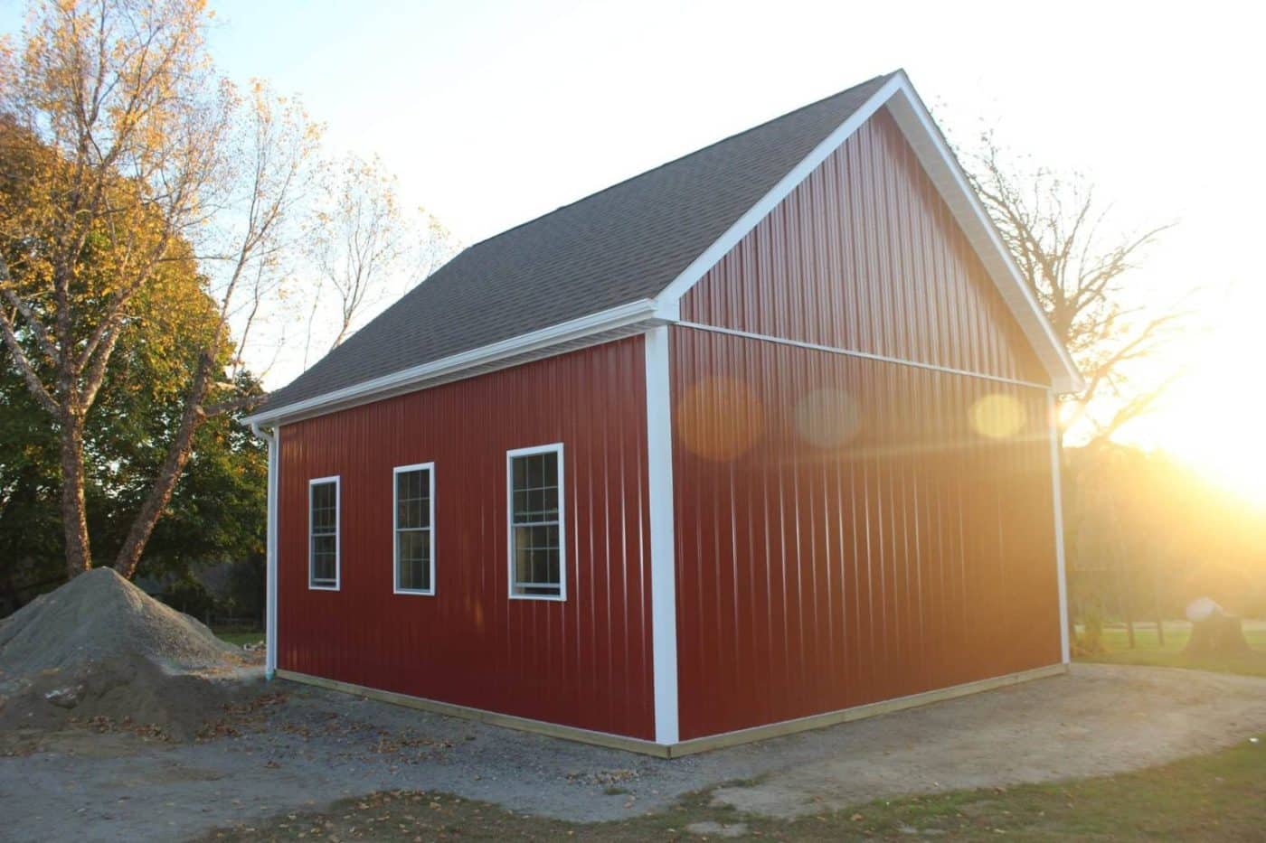 red barn on site