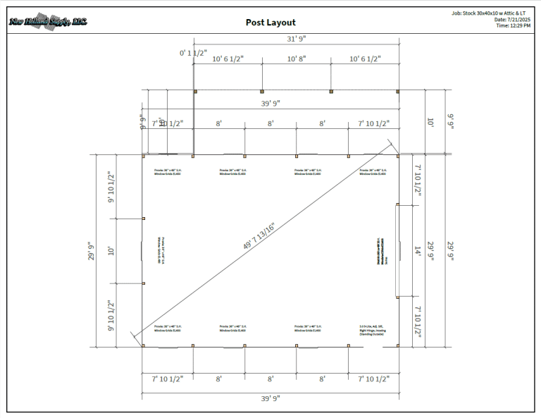 30x40 workshop with attic & lt kit