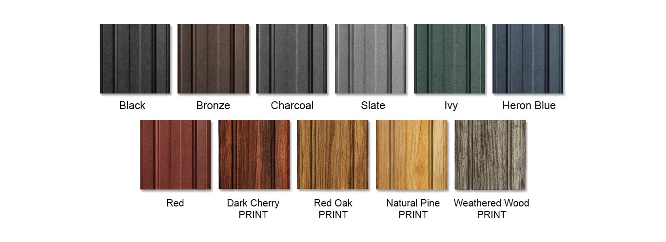 board and batten metal siding color swatches from new holland supply