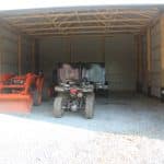 interior of tractor shed for sale in pa
